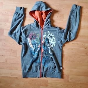 Star Wars kids light hoodie jacket size 8-10